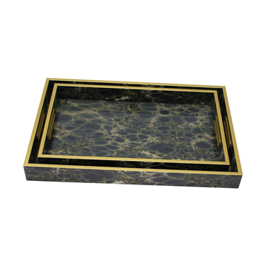 Serving Tray Set/2 Deep Blue