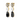 Misia Earring Black/Crystal