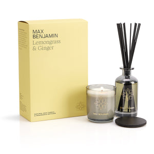 Max Benjamin Candle & Diffuser Gift Set - Lemongrass and Ginger