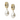 Alexandra Hoop Earrings With Drop Pearl