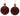 Glass Bauble with Velvet Glitter Finish