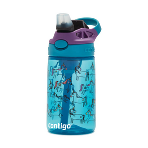 Easy Clean 420ml AUTOSPOUT™ Kids Water Bottle in Unicorn Pattern