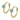 Turquoise Stone Huggie Earrings