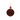Glass Bauble with Velvet Glitter Finish - Single Line Design