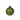 Transparent Glass Bauble - Green