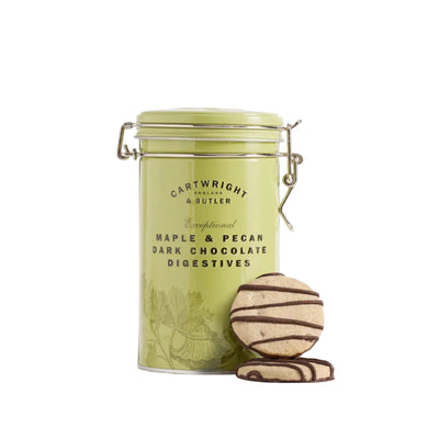 Maple & Pecan Dark Chocolate Digestives in Tin