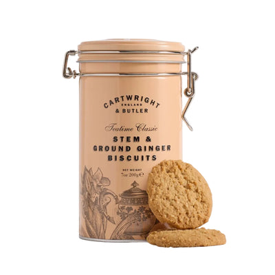 Stem & Ground Ginger Biscuits in Tin
