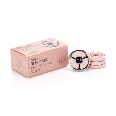 Car Fragrance Dispenser Gift Set - French Linen Water