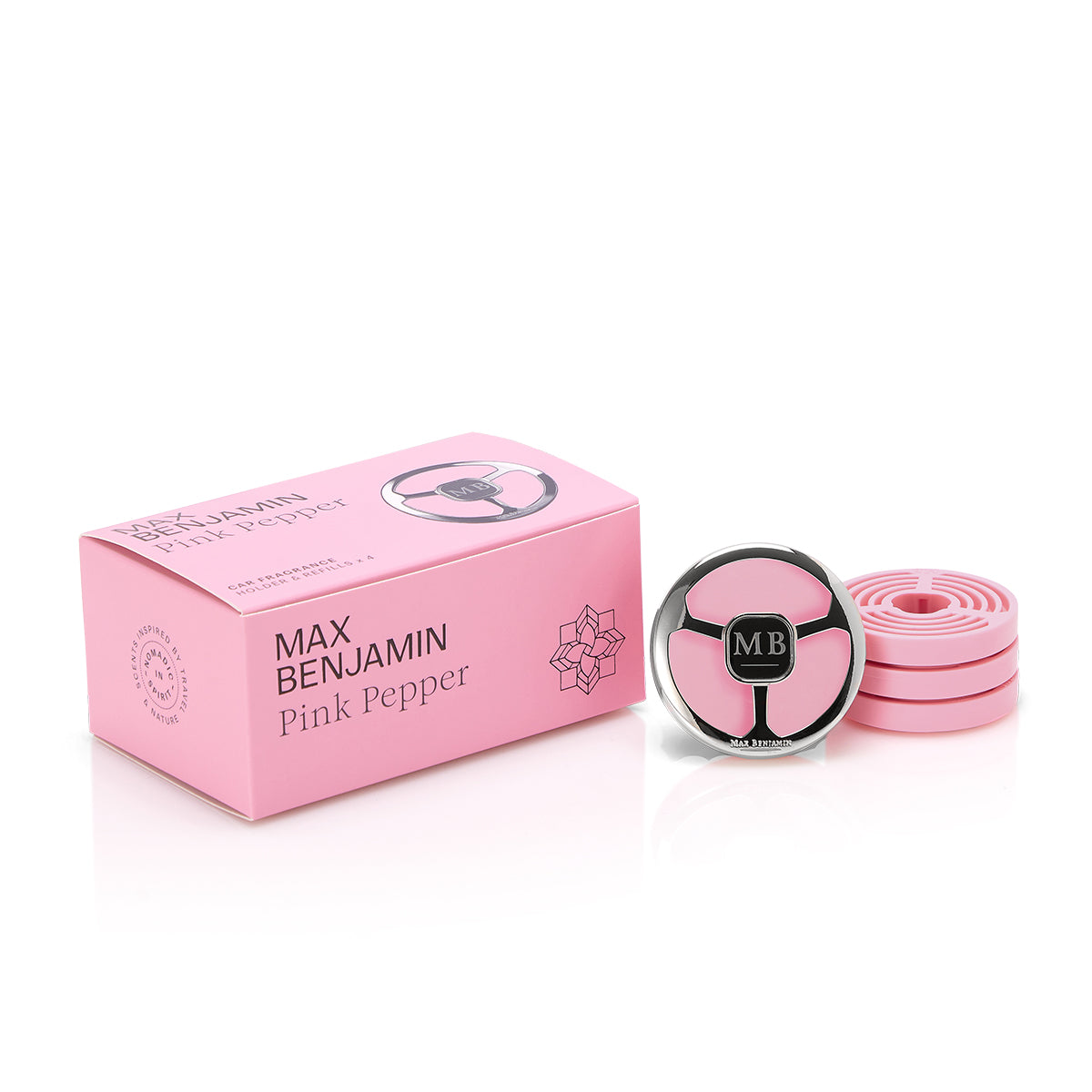 Max Benjamin Car Fragrance Dispenser Gift Set - Pink Pepper