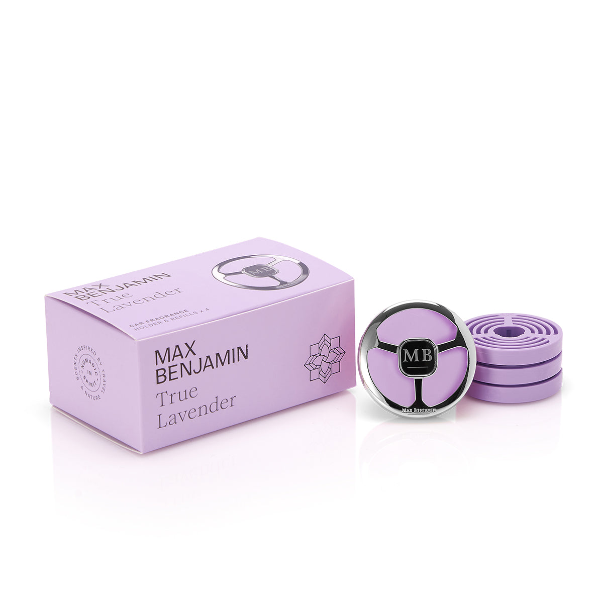 Max Benjamin Car Fragrance Dispenser Gift Set - True Lavender