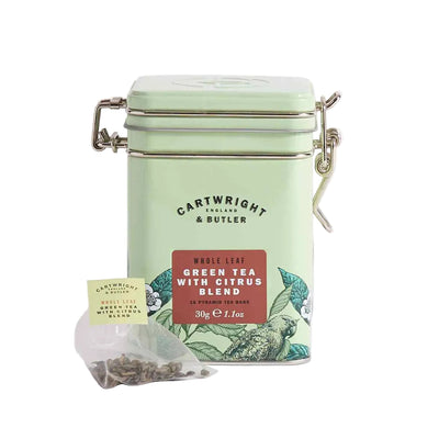 Green Tea with Citrus Blend Tea Bags in Tin