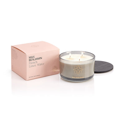 3 Wick Candle - French Linen Water 560g