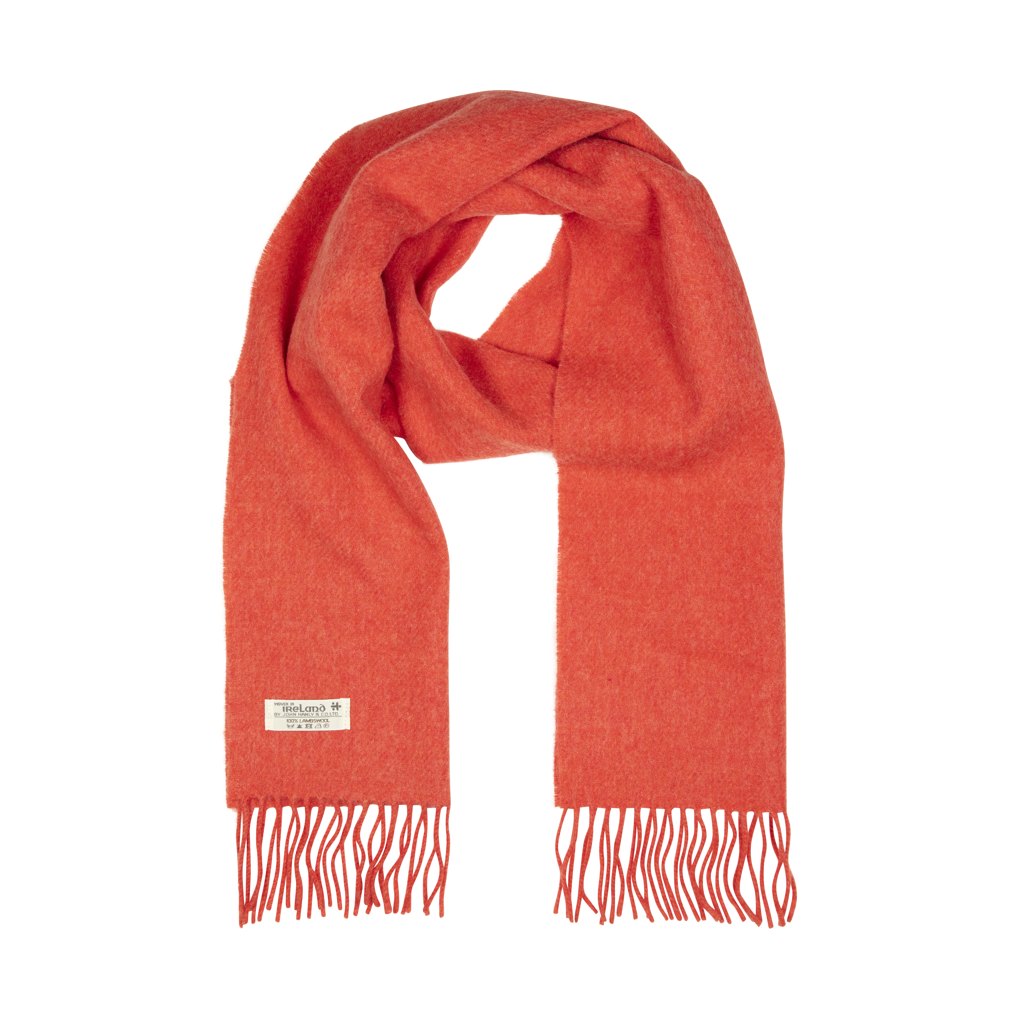 Irish Woolen Scarf - Medium - Burnt Orange