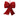 Small Red Velvet Decorative Bow