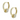 3 Hoop Earrings detail Huggie Earrings