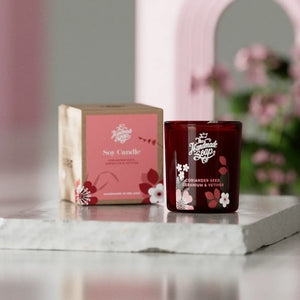 Coriander Seed, Geranium & Vetiver Scented Soy Candle (210g)