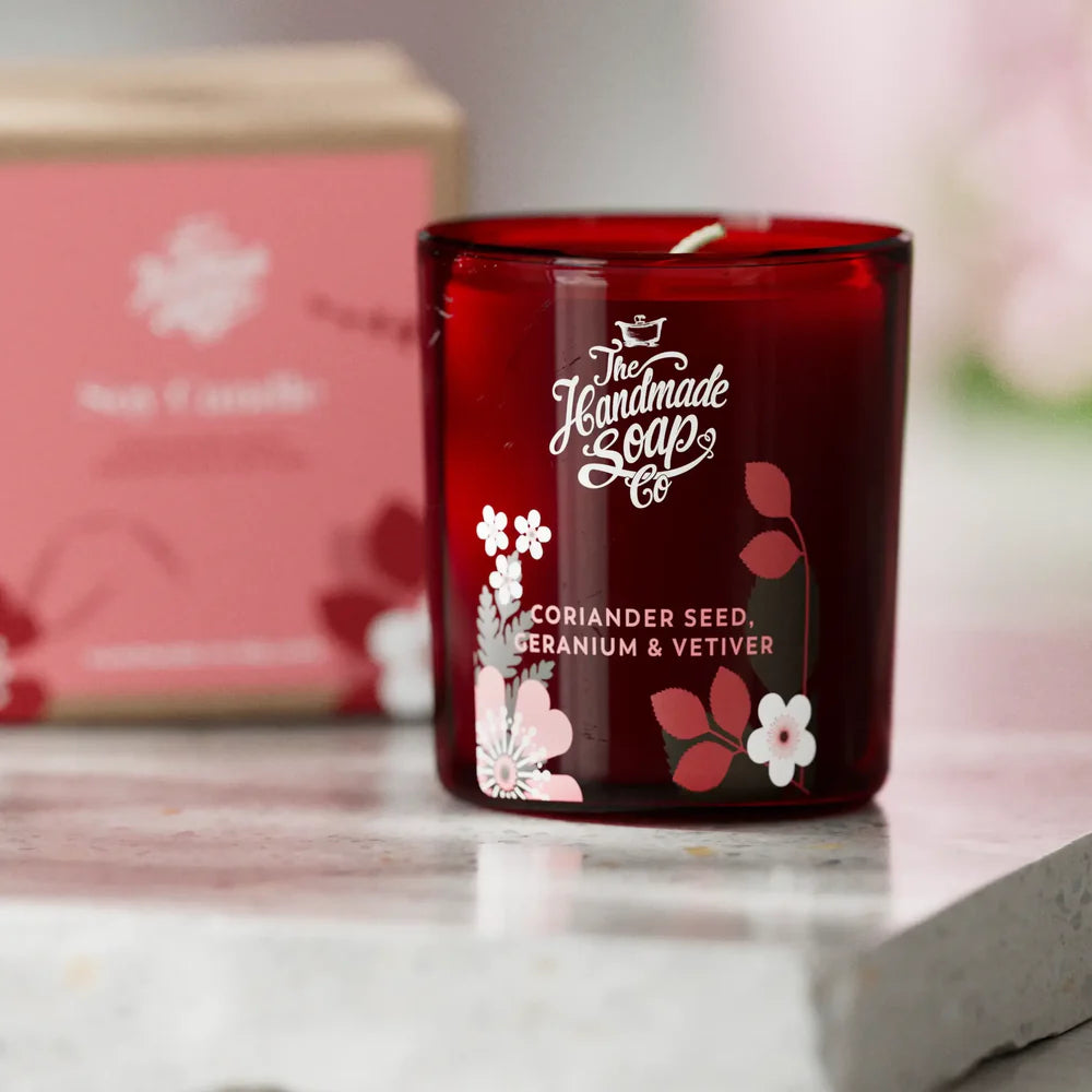 Coriander Seed, Geranium & Vetiver Scented Soy Candle (210g)