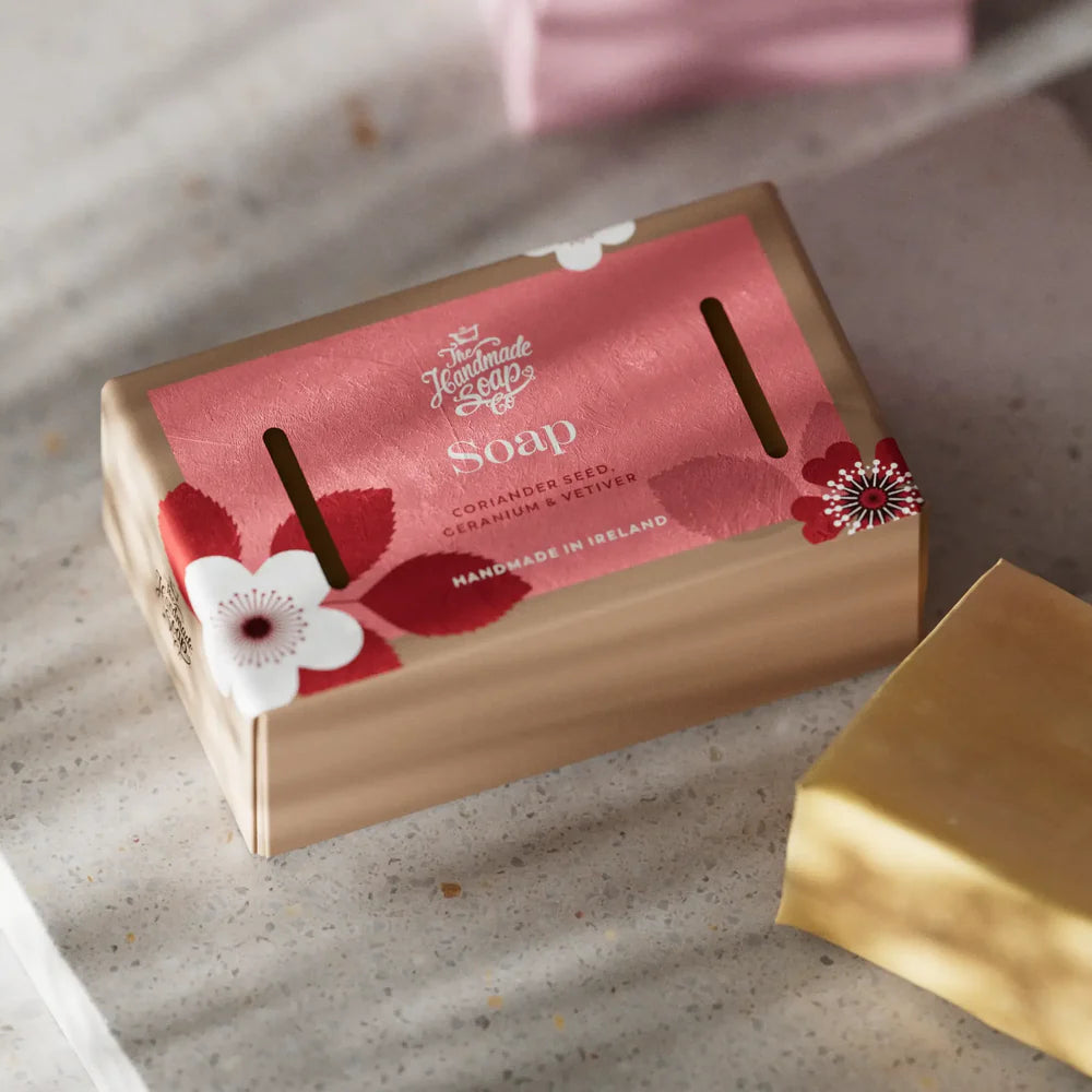 Coriander Seed, Geranium & Vetiver Soap (140g)
