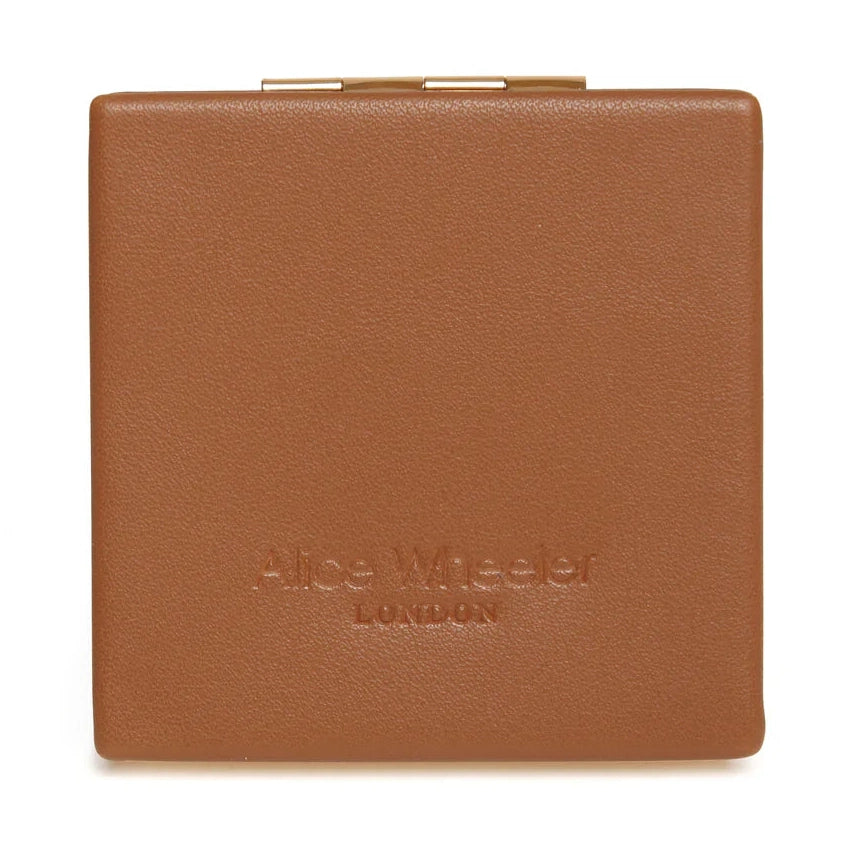 Vienna Mirror Compact in Tan