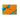 Orange chocolate box with a blue ribbon and 'Lorge Chocolatier' branding on a white background