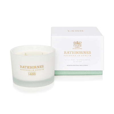 Wild Mint, Watercress & Thyme Scented Luxury Candle