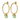Diega Light Green Hoop Earring