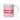 "Better late than ugly" striped mug