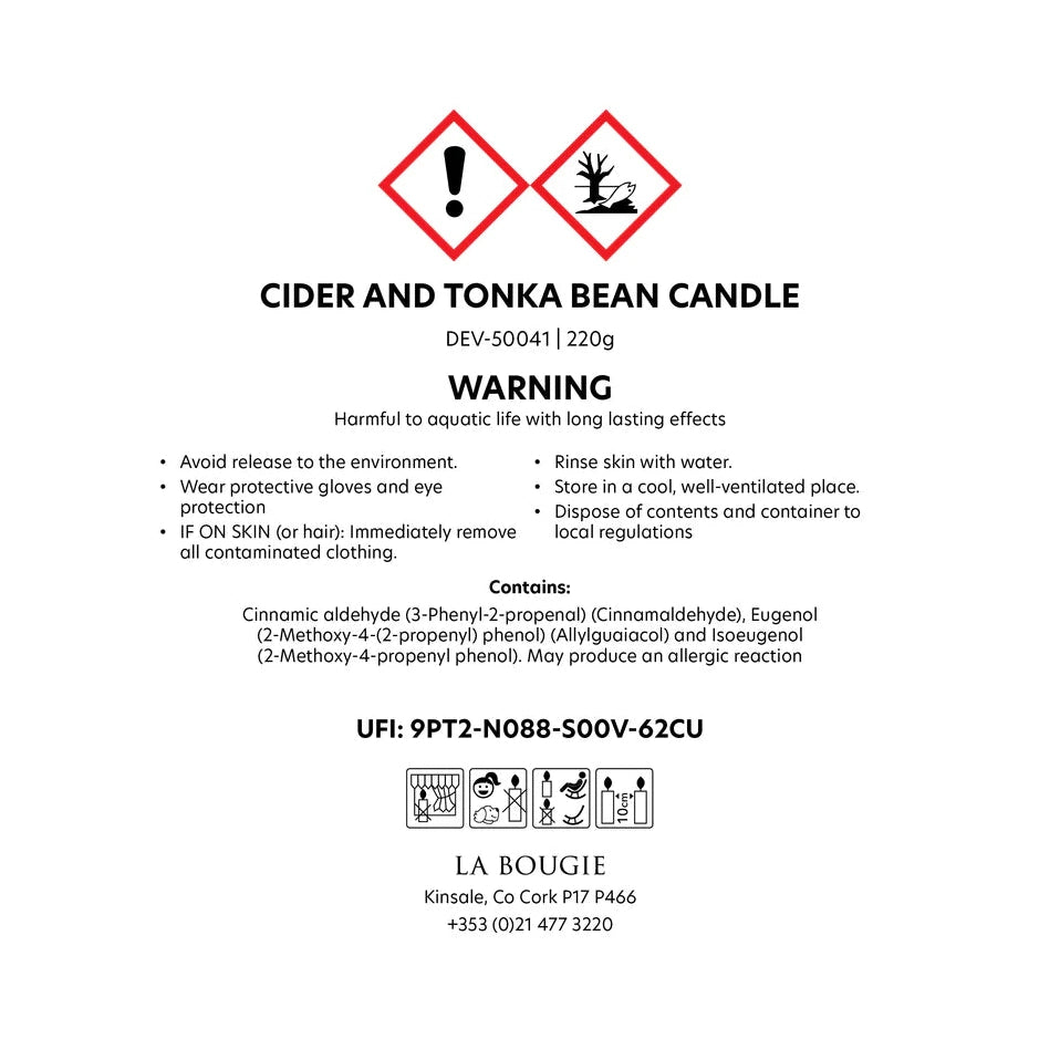 Cider & Tonka Bean Candle