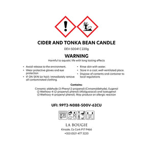 Cider & Tonka Bean Candle
