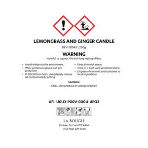 Lemongrass & Ginger Candle