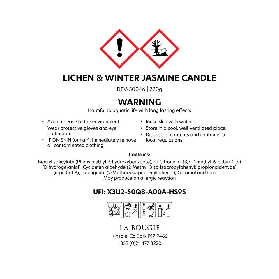 Lichen & Winter Jasmine Candle