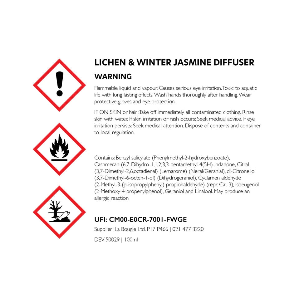 Lichen & Winter Jasmine Room Diffuser