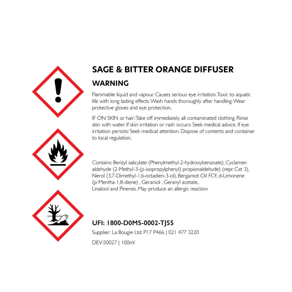 Sage & Bitter Orange Room Diffuser