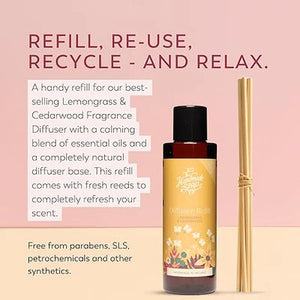 Reed Diffuser Refill Oil - Lemongrass & Cedarwood (150ml)