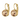 Louise Golden Shadow Earrings