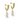 Carmen Pearl Drop Earrings Gold