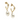 Lena Hoop Earrings Drop Pearl