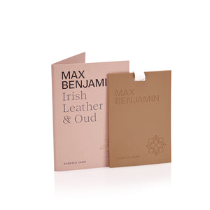 Max Benjamin Scented Card - Irish Leather & Oud