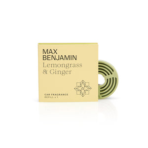 Max Benjamin Car Fragrance Refill - Lemongrass and Ginger