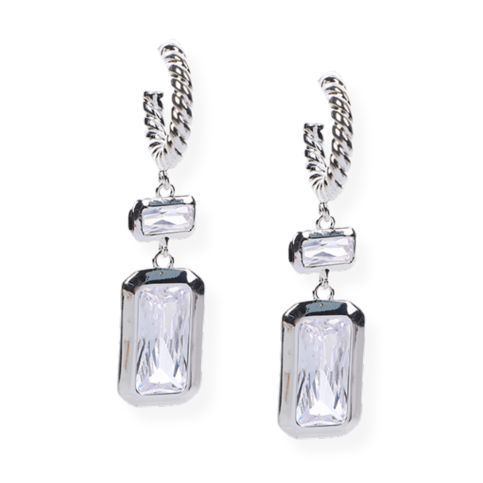 Jamal Earrings Silver
