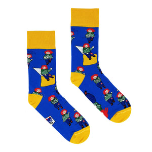 Bosco Blue Socks (Size 3-7)