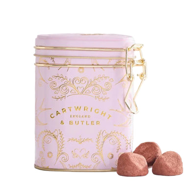 Chocolate and Hazelnut Truffles in Heart Shaped Tin