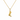 Cowboy Boot Necklace in Gold