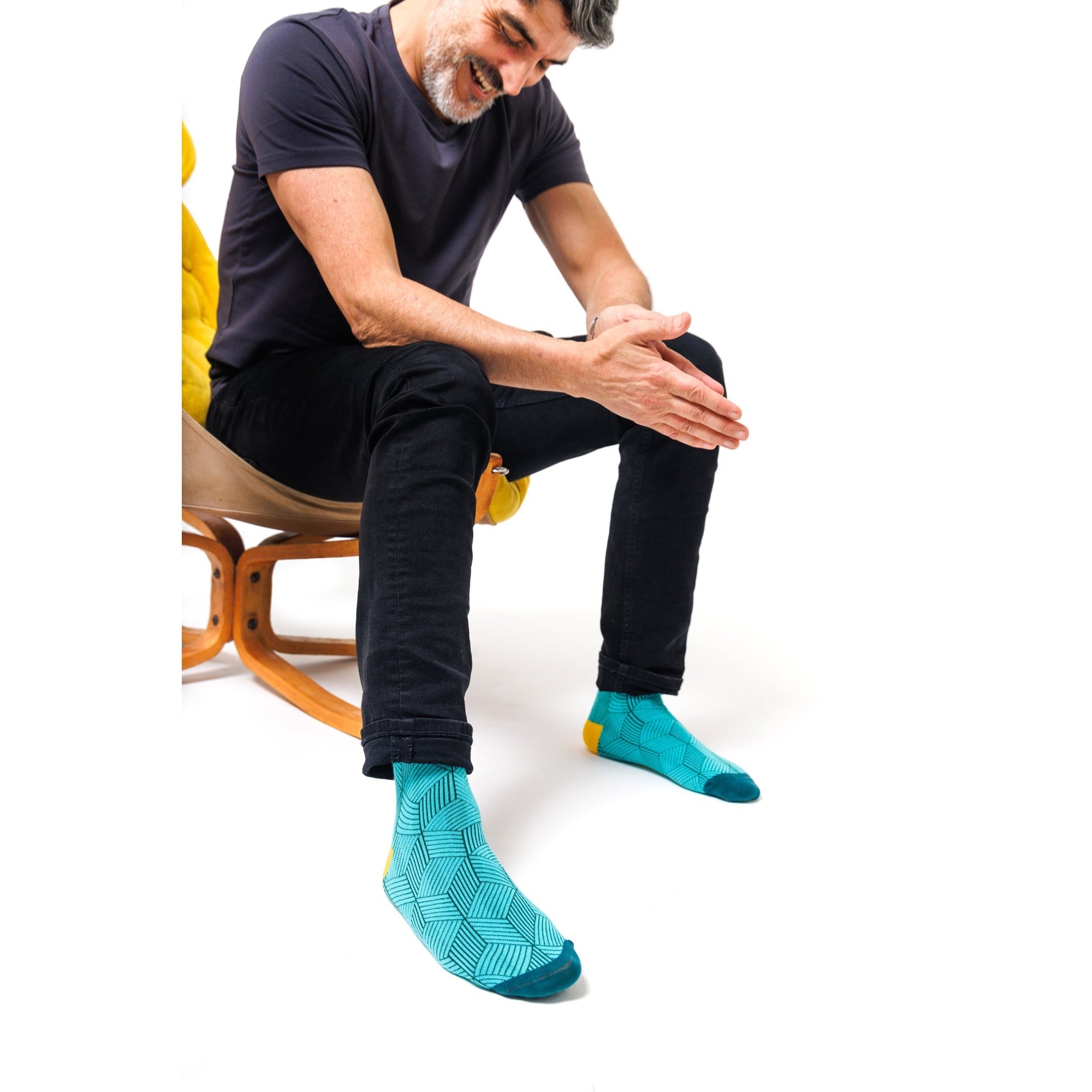 Feck It Socks in Blue (Size 8-12)