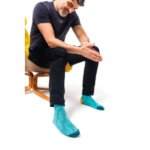 Feck It Socks in Blue (Size 8-12)
