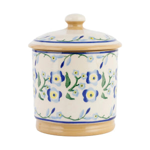 Lidded Sugar Bowl in Forget Me Not
