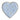 Medium Heart Plate in Lawn Light Blue
