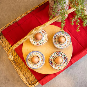 Stackable Egg Cup in Old Rose