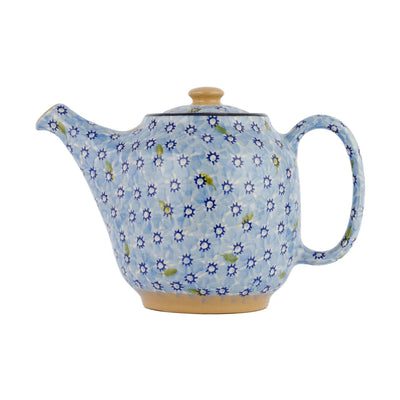 Teapot in Light Blue Lawn