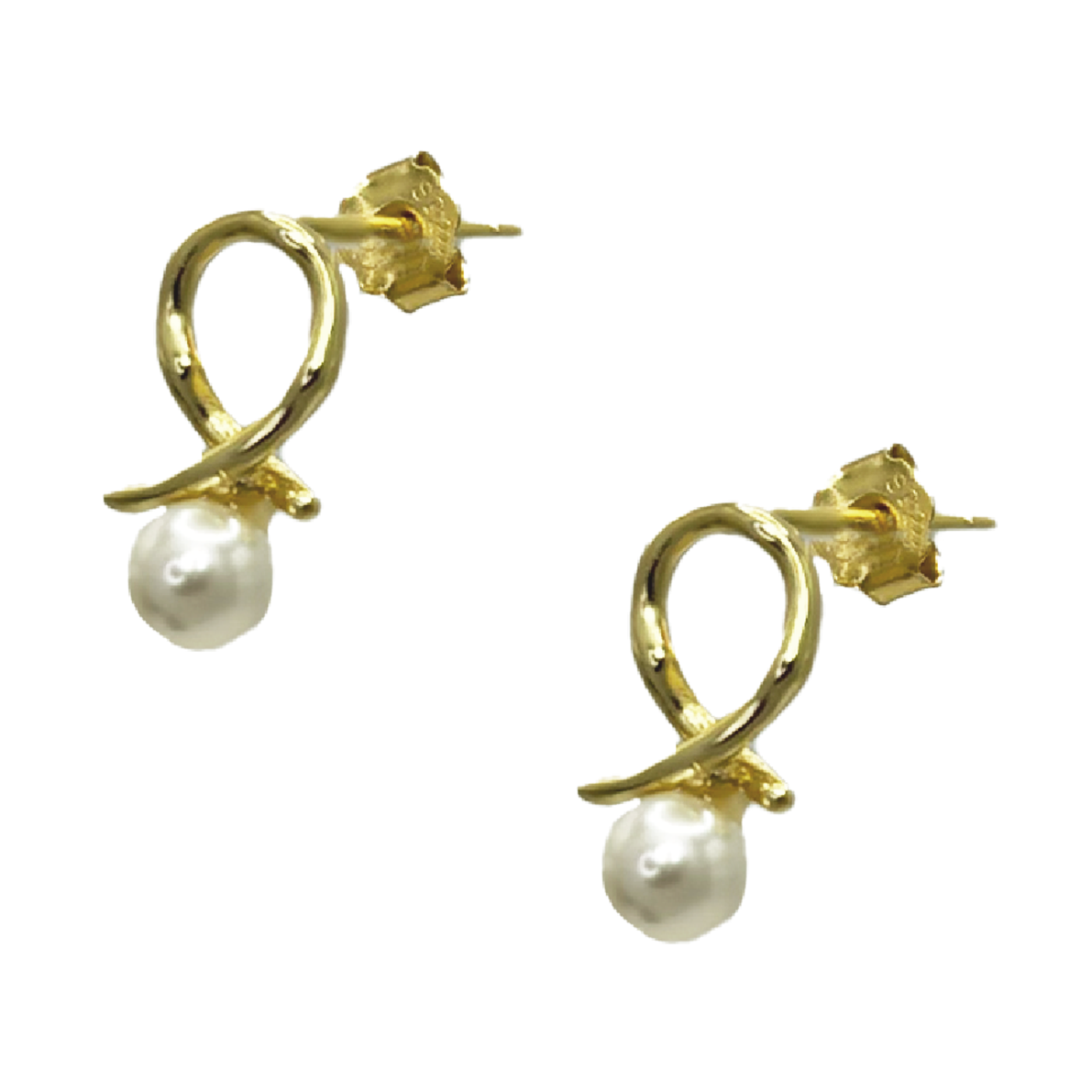 Paru Stud Earrings Gold